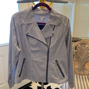 NWOT Isaac Mizrahi MOTO jacket